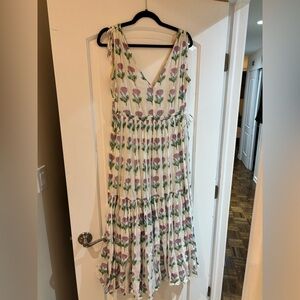 Oliphant V-Neck Floral Maxi Dress - Size M
